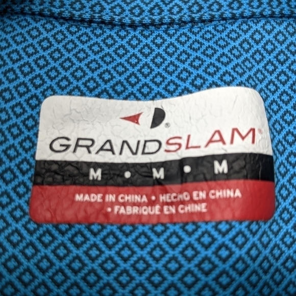 Grand Slam Golf Polo Shirt Short Sleeve Geometric - Picture 7 of 7